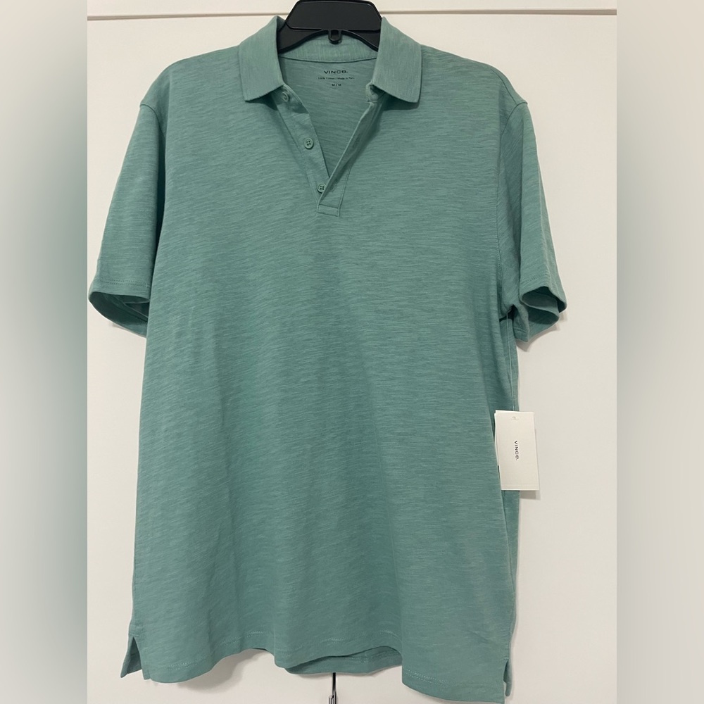 Vince Teal Polo Shirt for Men